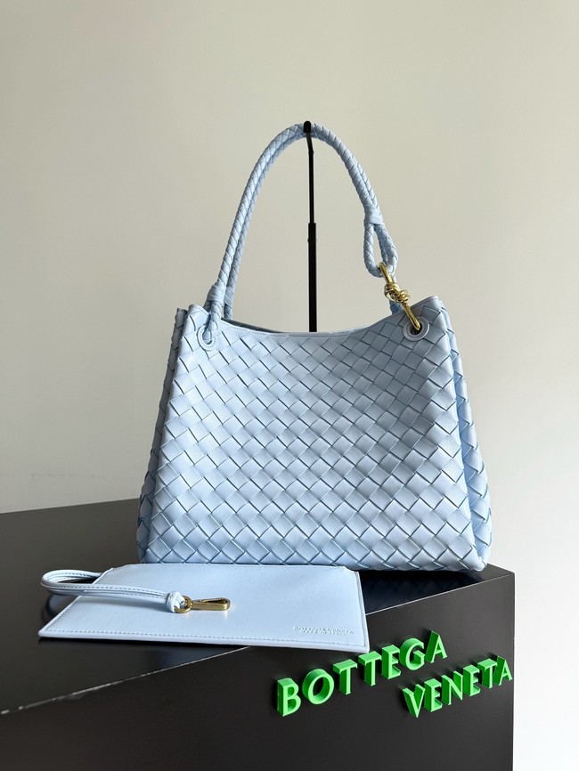 Bottega Veneta Parachute 826212 light blue&Brass finish
