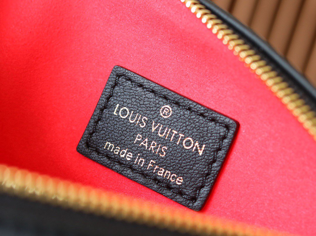 Louis Vuitton Original Leather SKI Coussin BB M20547 Black Gold-Tone