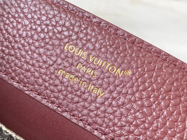 Louis Vuitton Capucines BB M89369 Grenat Red&gold Snake skin