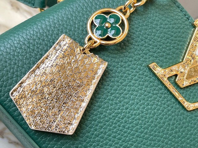 Louis Vuitton Capucines Mini M89369 Green&gold Snake skin