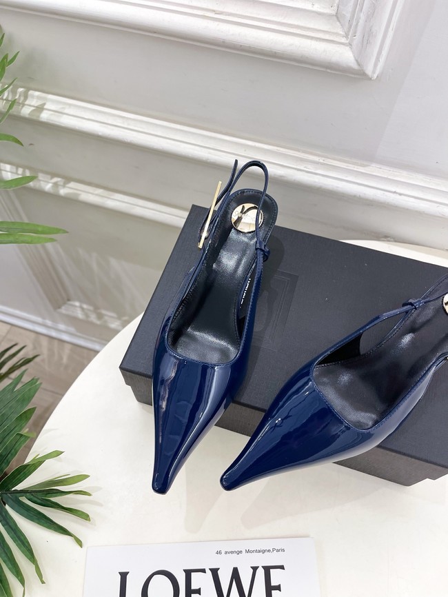 Saint Laurent JEANNE slingback pumps leather 21051-2