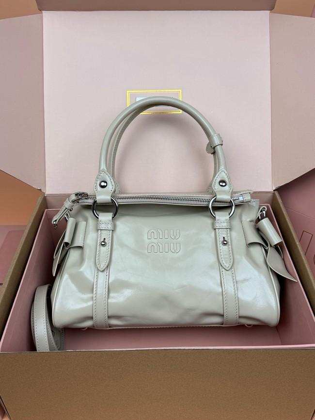 MIU MIU Original Leather Top Handle Bag 3598 gray