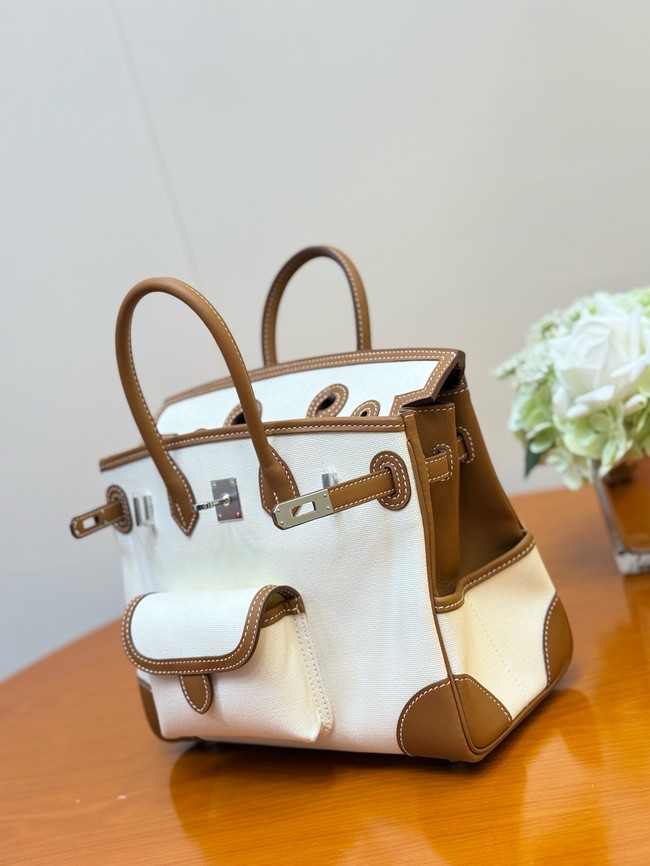 Hermes Birkin Toile & Cuir H6987-11