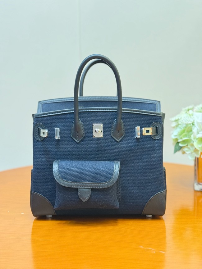 Hermes Birkin Toile & Cuir H6987-8