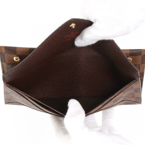 Louis Vuitton Damier Ebene Canvas Long Wallet Origami N63097 Louis Vuitton Damier Ebene Canvas Long Wallet Origami N63097