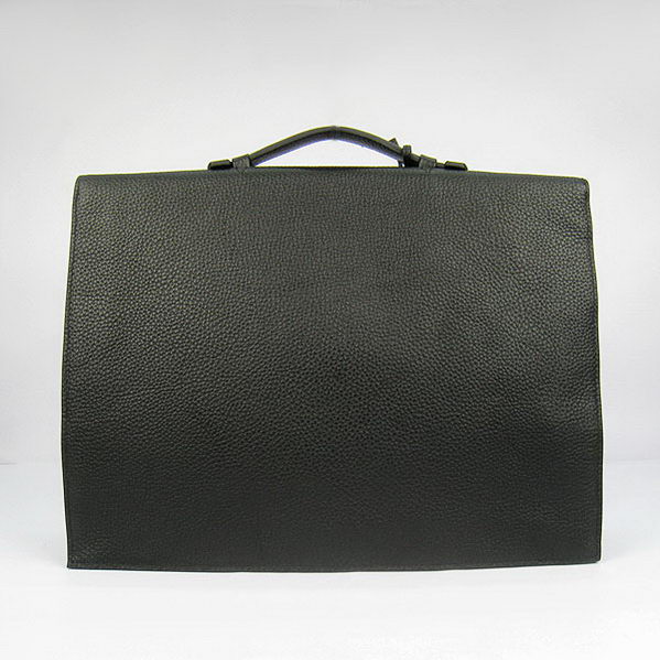 Hermes Sac Depeche 38cm Briefcase Clemence Black Hermes Sac Depeche 38cm Briefcase Clemence Black