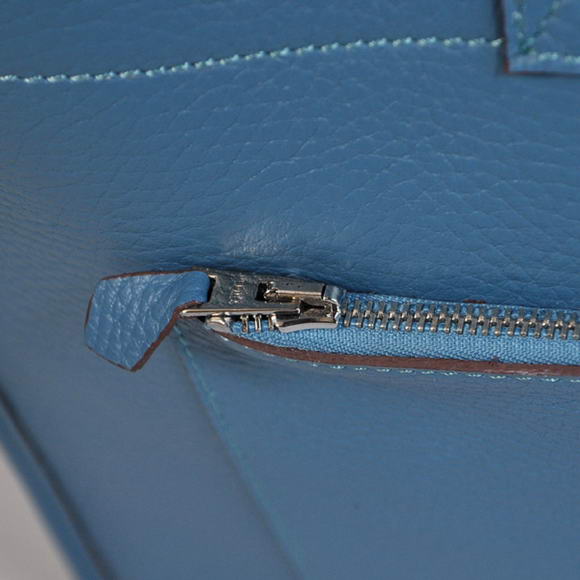 Hermes Briefcase 40CM Bag Clemence Leather Blue Hermes Briefcase 40CM Bag Clemence Leather Blue