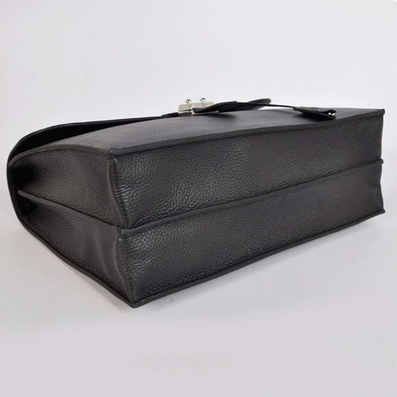 Hermes Sac Depeche 38cm Briefcase Clemence Black Hermes Sac Depeche 38cm Briefcase Clemence Black