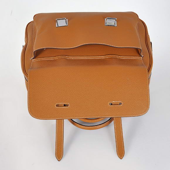 Hermes Steve 38CM Travel Bag Clemence Leather Camel Hermes Steve 38CM Travel Bag Clemence Leather Camel