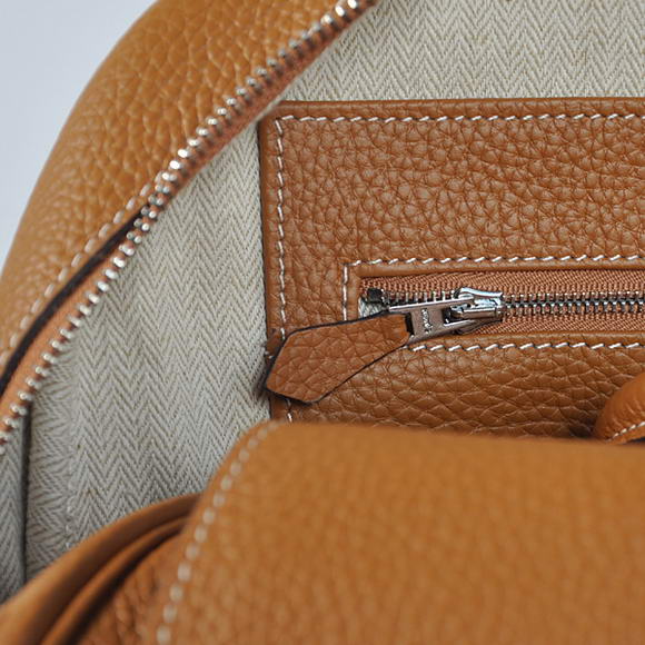 Hermes Steve 38CM Travel Bag Clemence Leather Camel Hermes Steve 38CM Travel Bag Clemence Leather Camel