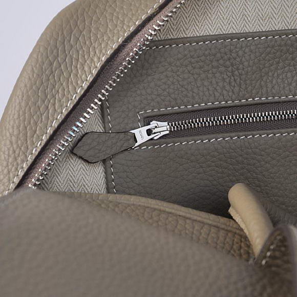 Hermes Steve 38CM Travel Bag Clemence Leather Grey Hermes Steve 38CM Travel Bag Clemence Leather Grey