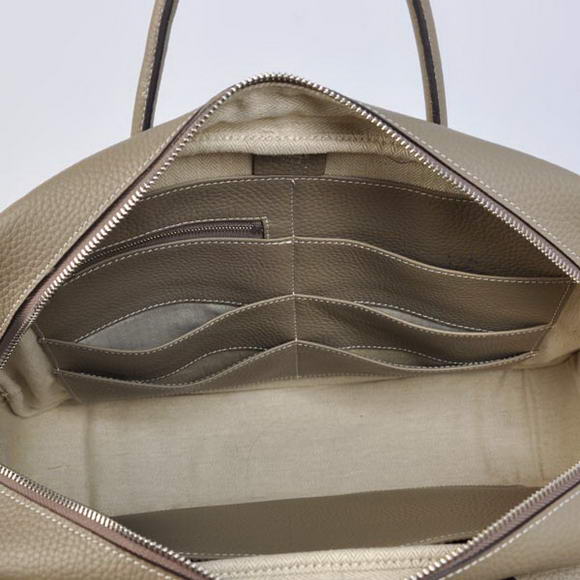 Hermes Steve 38CM Travel Bag Clemence Leather Grey Hermes Steve 38CM Travel Bag Clemence Leather Grey