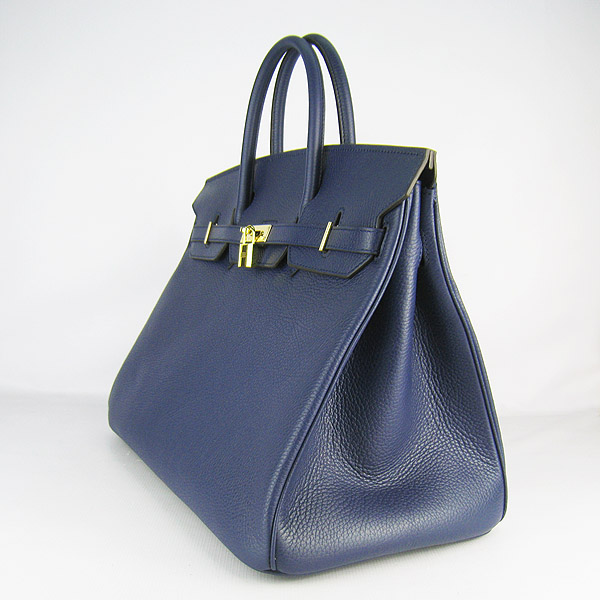 Hermes Birkin 40CM Togo Bag Dark Blue 6099 Gold Hermes Birkin 40CM Togo Bag Dark Blue 6099 Gold