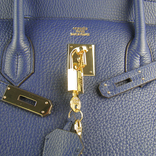 Hermes Birkin 40CM Togo Bag Dark Blue 6099 Gold Hermes Birkin 40CM Togo Bag Dark Blue 6099 Gold