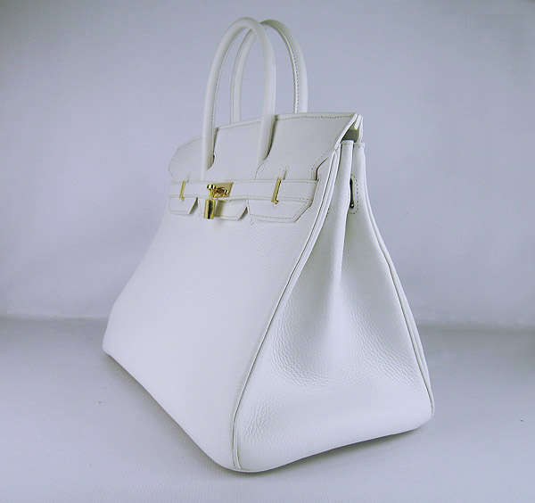 Hermes Birkin 40CM Togo Bag White 6099 Gold Hermes Birkin 40CM Togo Bag White 6099 Gold