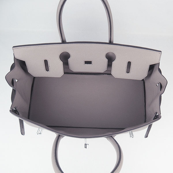 Hermes Birkin 6109 Togo Leather Bag Grey 42cm Silver Hermes Birkin 6109 Togo Leather Bag Grey 42cm Silver