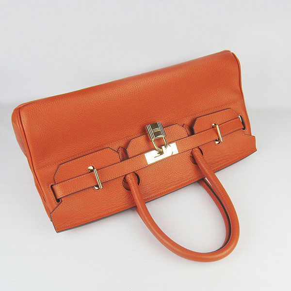 Hermes Birkin 6109 Togo Leather Bag Orange 42cm Gold Hermes Birkin 6109 Togo Leather Bag Orange 42cm Gold