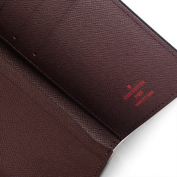 Louis Vuitton Damier Ebene Canvas Ebony Wallet N60825 Louis Vuitton Damier Ebene Canvas Ebony Wallet N60825