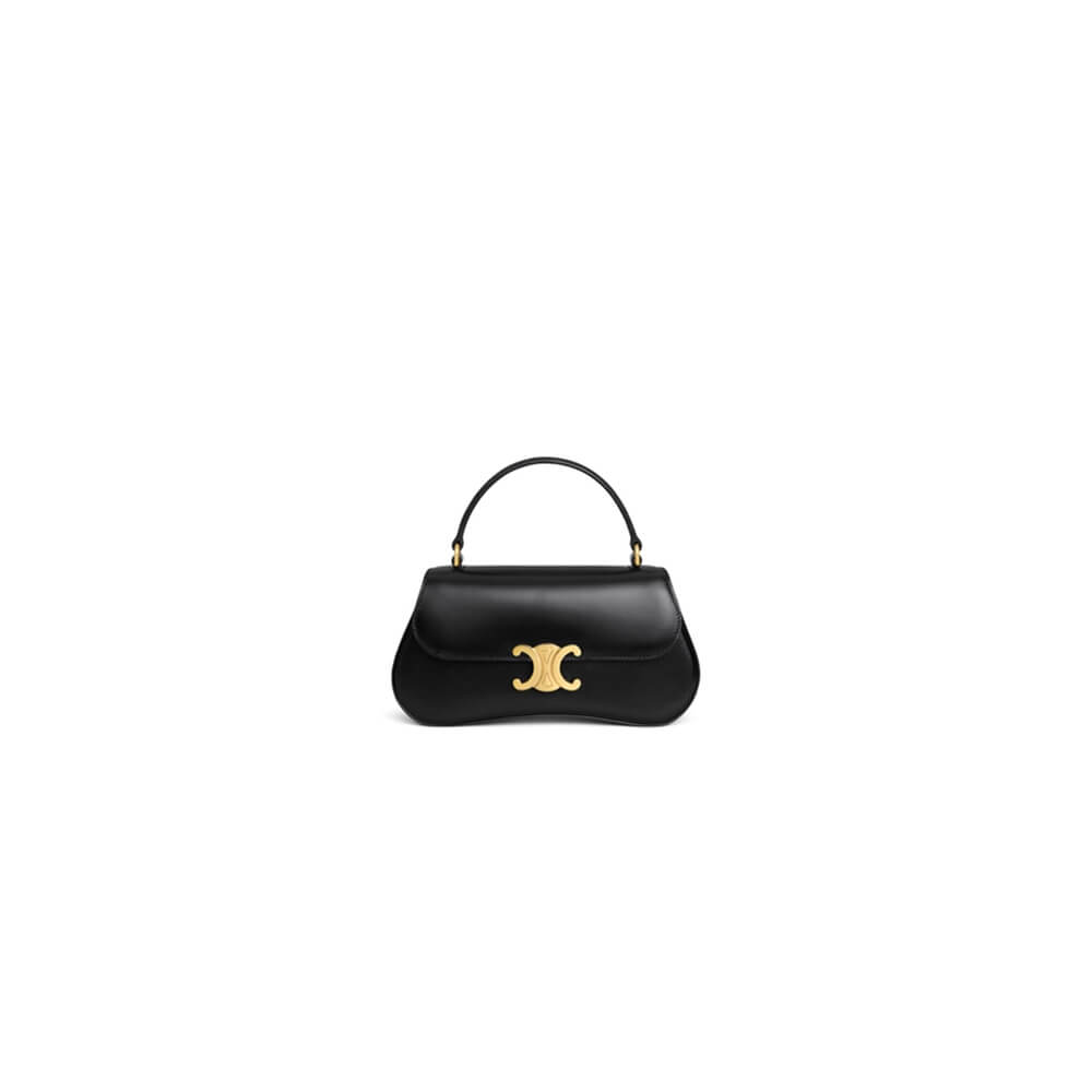 CELINE TEEN CELINE LOLA bag in shiny calf leather(Best Grade)